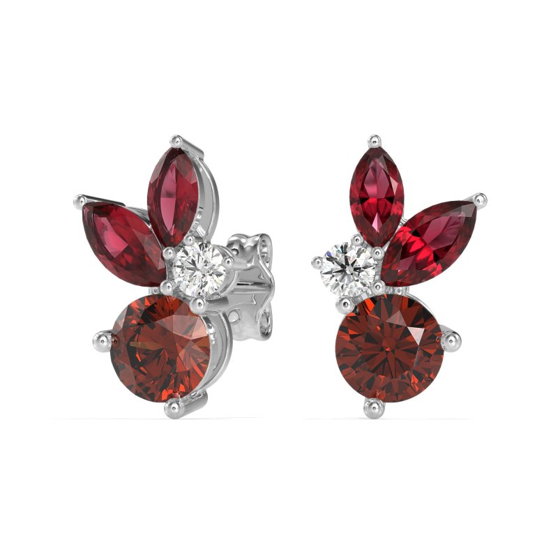 Butterfly Cluster Stud Earrings