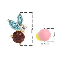 Butterfly Cluster Stud Earrings