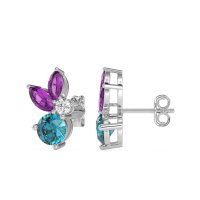 Butterfly Cluster Stud Earrings