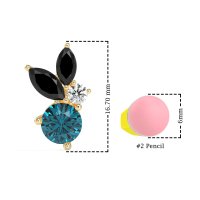 Butterfly Cluster Stud Earrings