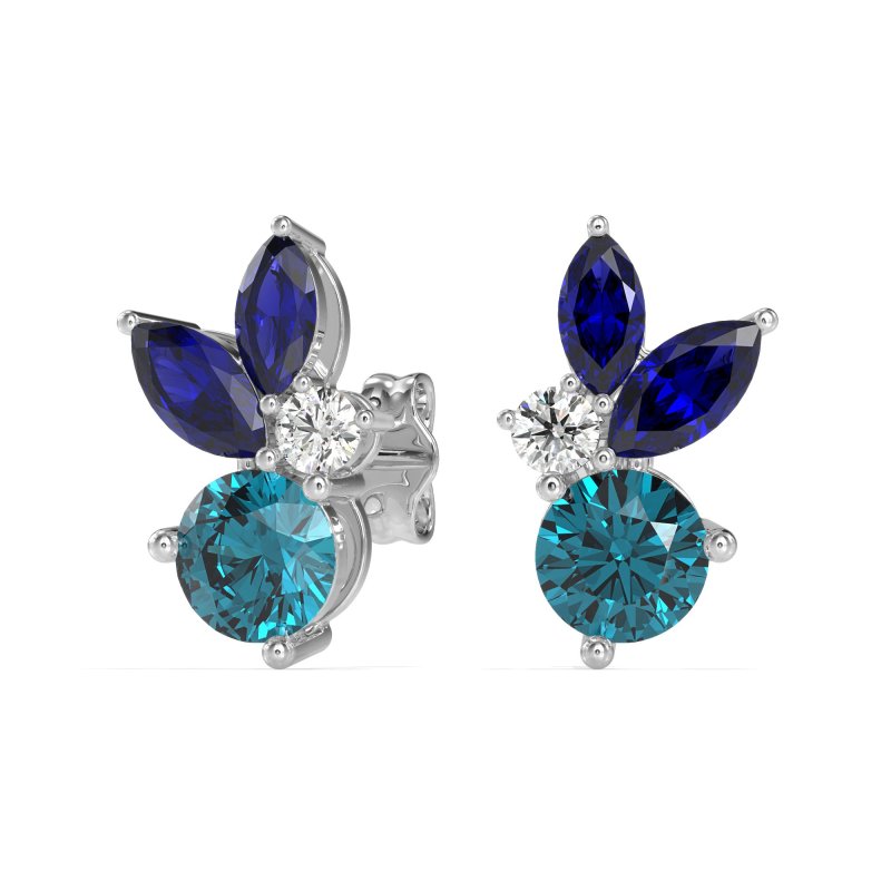 Butterfly Cluster Stud Earrings
