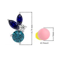 Butterfly Cluster Stud Earrings