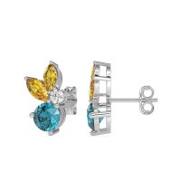 Butterfly Cluster Stud Earrings