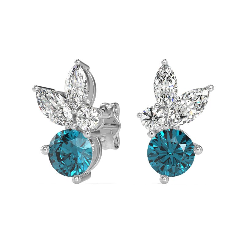 Butterfly Cluster Stud Earrings