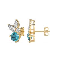 Butterfly Cluster Stud Earrings