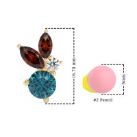 Butterfly Cluster Stud Earrings