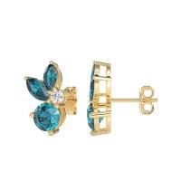 Butterfly Cluster Stud Earrings