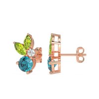 Butterfly Cluster Stud Earrings