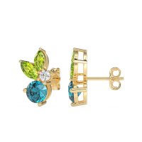 Butterfly Cluster Stud Earrings