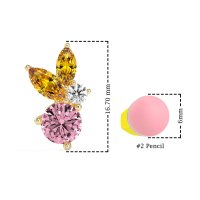 Butterfly Cluster Stud Earrings