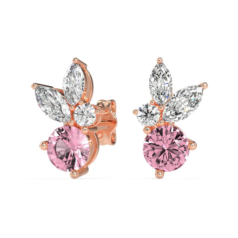 Butterfly Cluster Stud Earrings