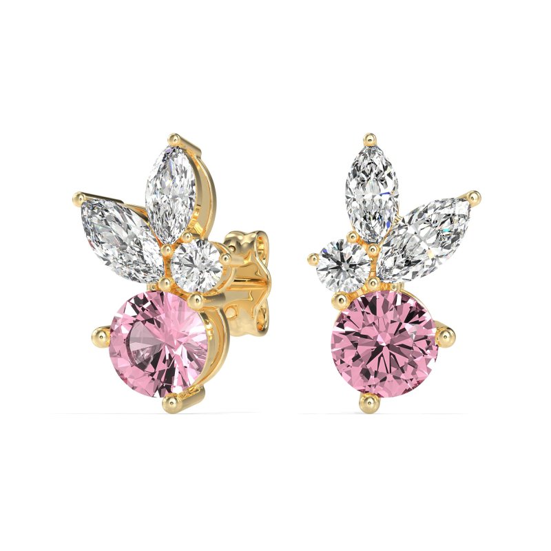 Butterfly Cluster Stud Earrings