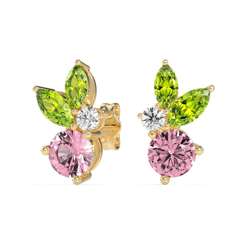 Butterfly Cluster Stud Earrings