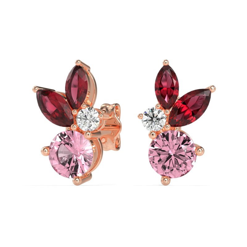 Butterfly Cluster Stud Earrings