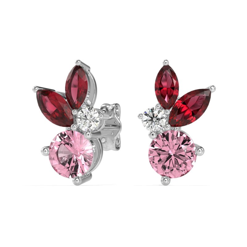Butterfly Cluster Stud Earrings