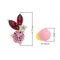 Butterfly Cluster Stud Earrings