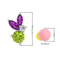 Butterfly Cluster Stud Earrings