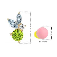 Butterfly Cluster Stud Earrings