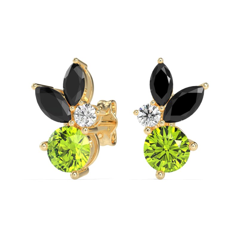 Butterfly Cluster Stud Earrings