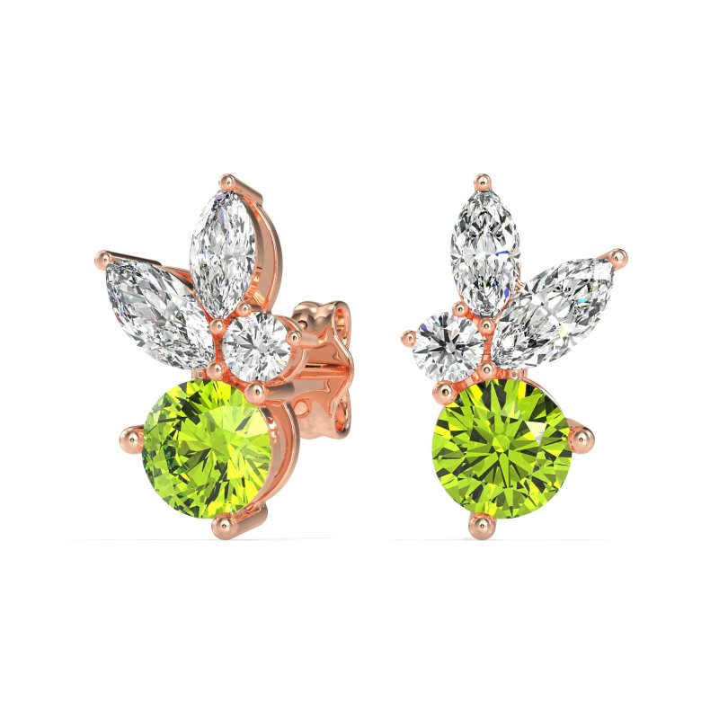 Butterfly Cluster Stud Earrings
