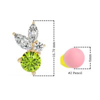 Butterfly Cluster Stud Earrings