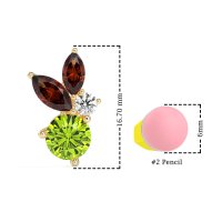 Butterfly Cluster Stud Earrings