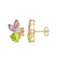 Butterfly Cluster Stud Earrings