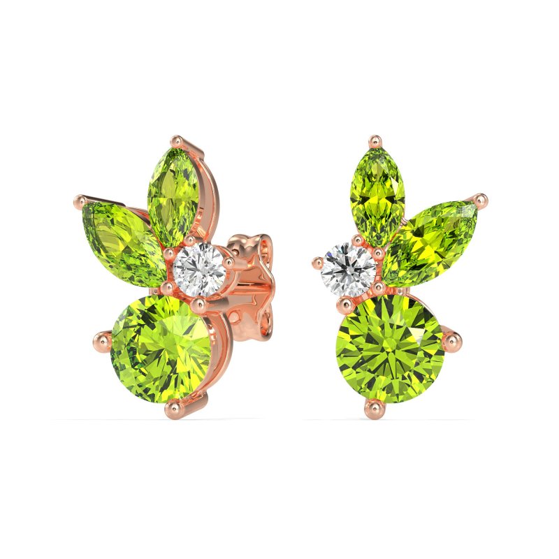 Butterfly Cluster Stud Earrings