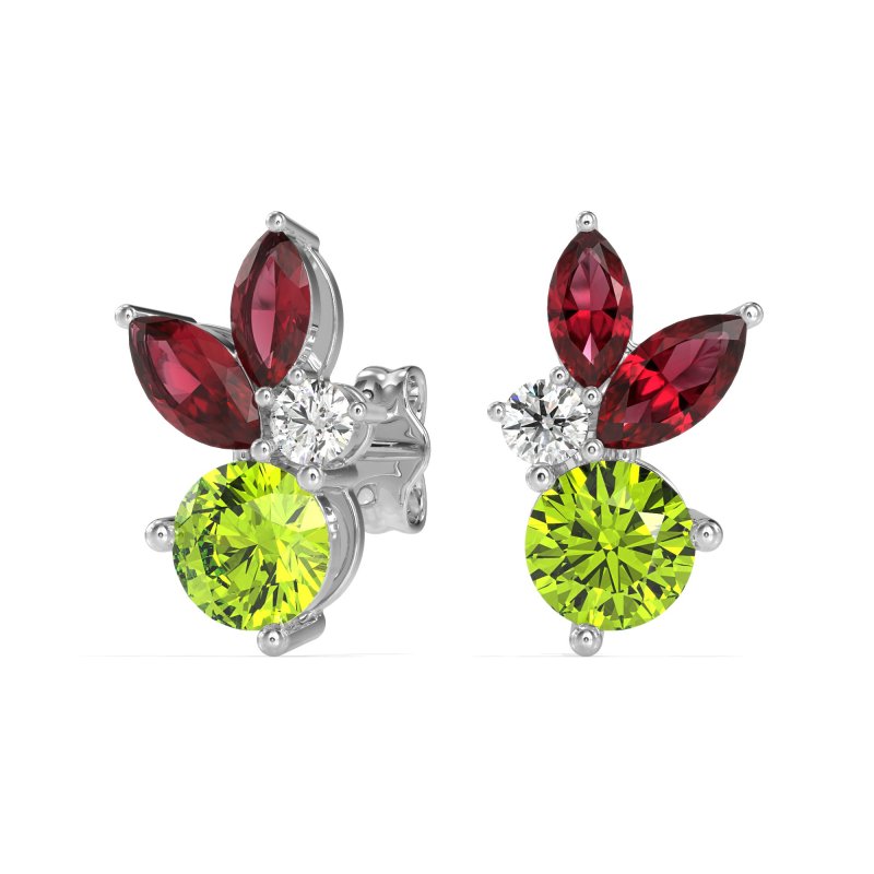Butterfly Cluster Stud Earrings