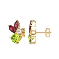 Butterfly Cluster Stud Earrings