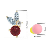 Butterfly Cluster Stud Earrings