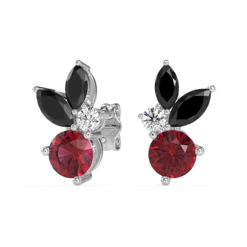 Butterfly Cluster Stud Earrings