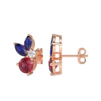 Butterfly Cluster Stud Earrings