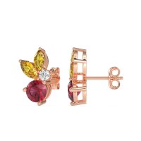 Butterfly Cluster Stud Earrings