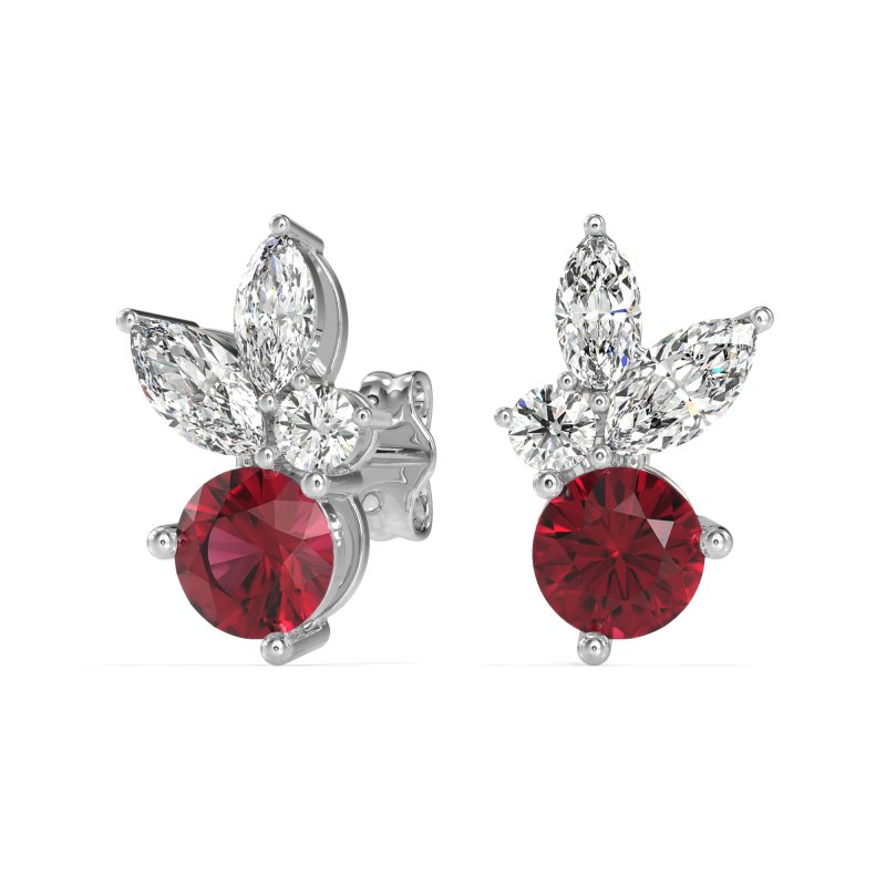 Butterfly Cluster Stud Earrings