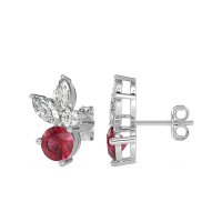 Butterfly Cluster Stud Earrings