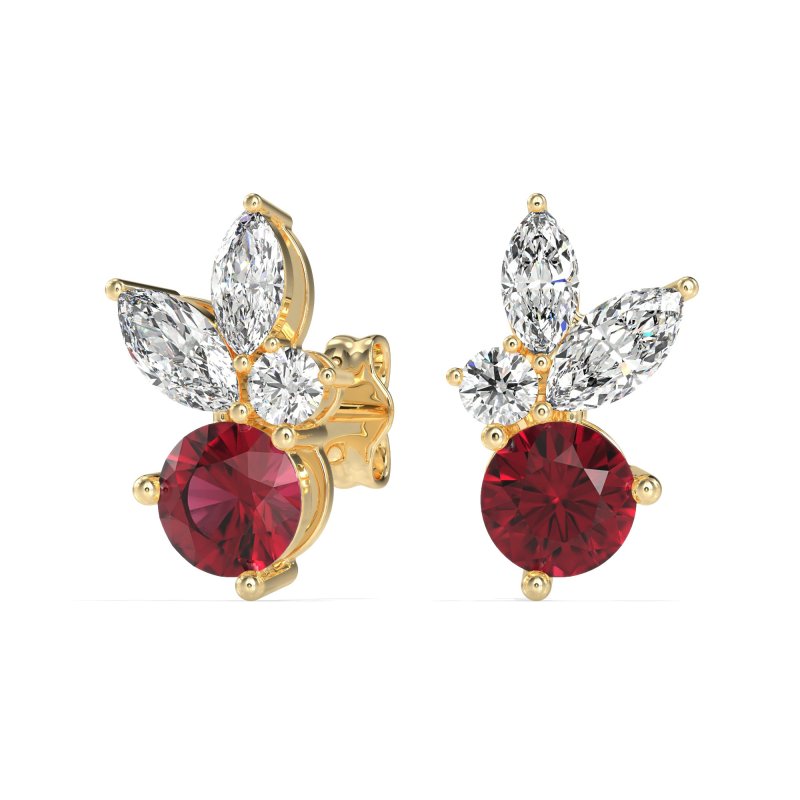 Butterfly Cluster Stud Earrings
