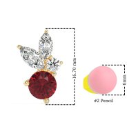 Butterfly Cluster Stud Earrings