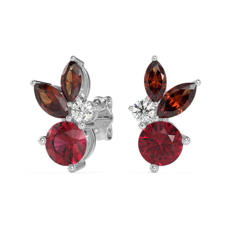 Butterfly Cluster Stud Earrings