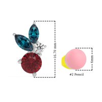 Butterfly Cluster Stud Earrings
