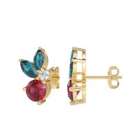 Butterfly Cluster Stud Earrings