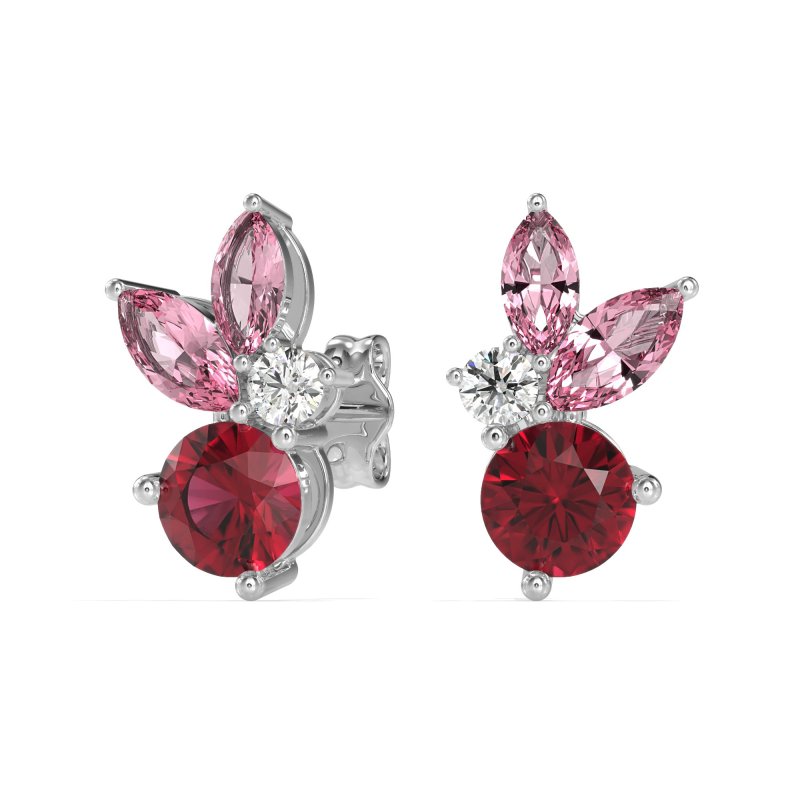 Butterfly Cluster Stud Earrings