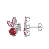 Butterfly Cluster Stud Earrings