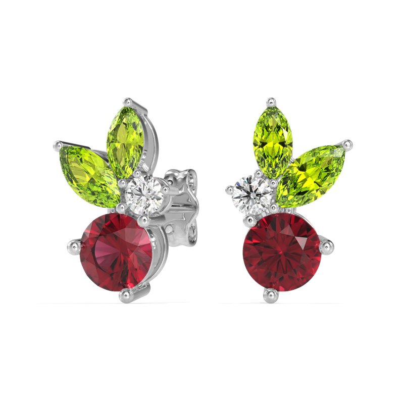 Butterfly Cluster Stud Earrings