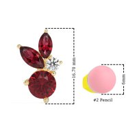 Butterfly Cluster Stud Earrings