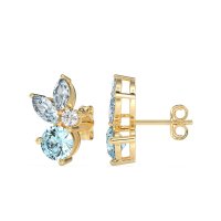 Butterfly Cluster Stud Earrings