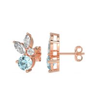 Butterfly Cluster Stud Earrings