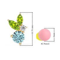 Butterfly Cluster Stud Earrings