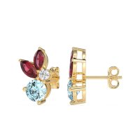 Butterfly Cluster Stud Earrings