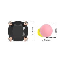 Hidden Stone Cushion Stud Earrings